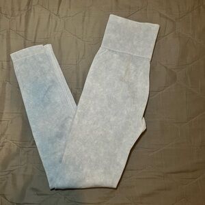 Gray tie dye leggings